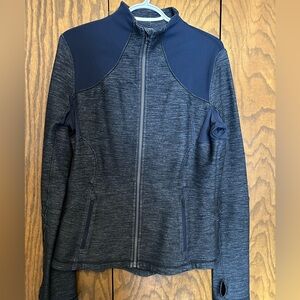 EUC WOMENS SZ 12 LULULEMON ATHLETIC JACKET IN NAVY BLUE